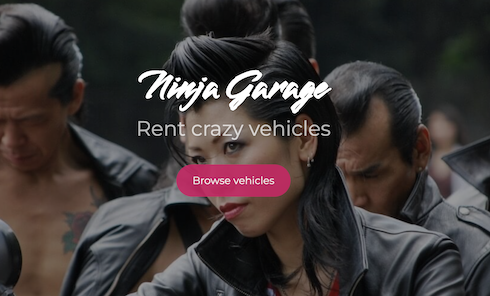 ninja-garage.herokuapp.com on desktop